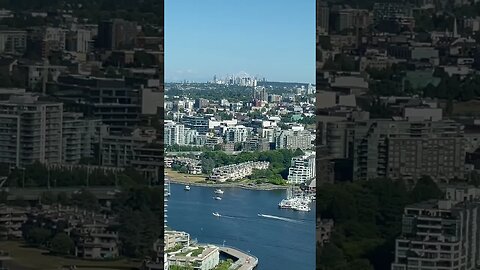 Beautiful Volcano Views from Downtown Vancouver #travel #Vancouver #travelvlog #shortvideo
