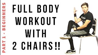 Full Body Workout with 2 Chairs / Part 1 Beginners