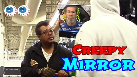 Staring at People Through a Mirror!!! 👀 (Creepy & Awkward Prank) 🤣