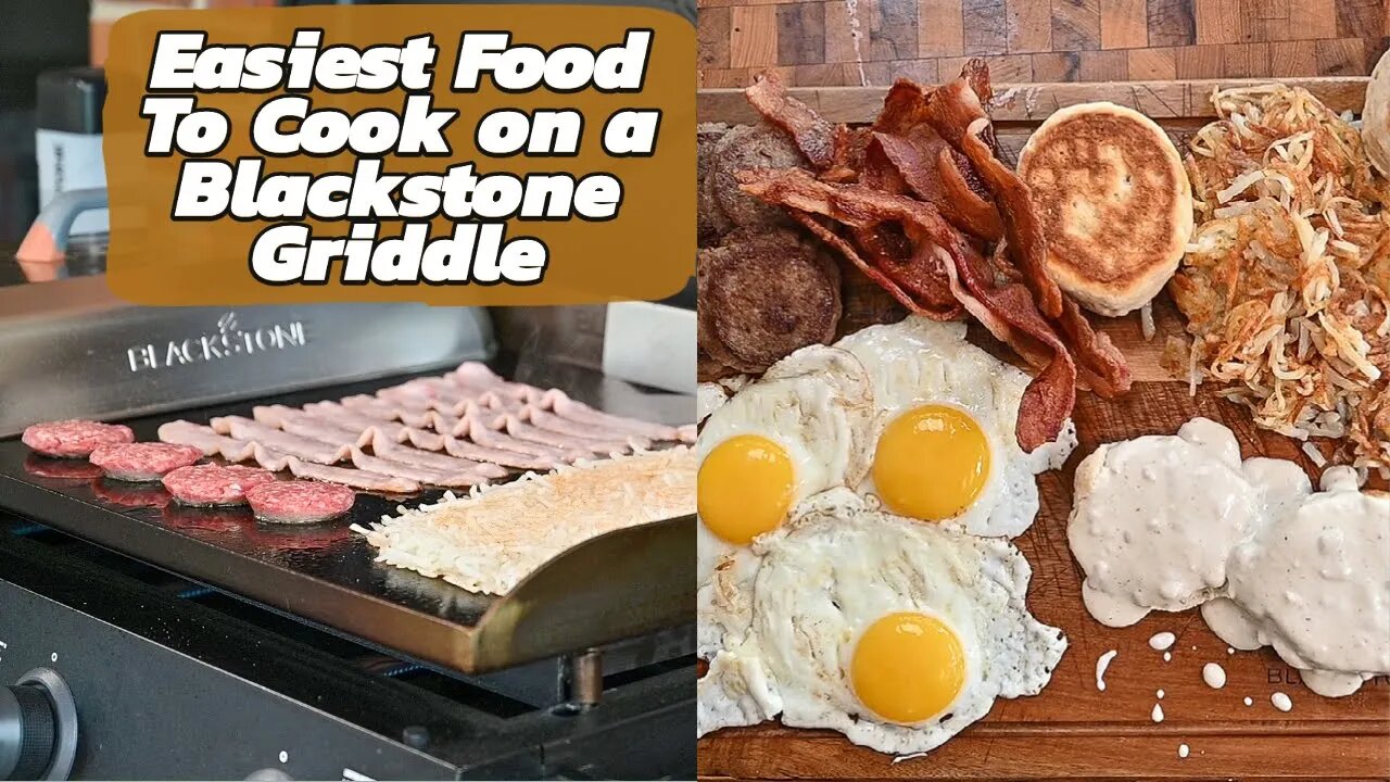 Breakfast Made Easy: Cooking Bacon, Eggs, Sausage, Biscuits, and Gravy on a  Blackstone Griddle!
