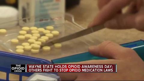 Wayne State holds opioid awareness day, others fight to top opioid medication laws