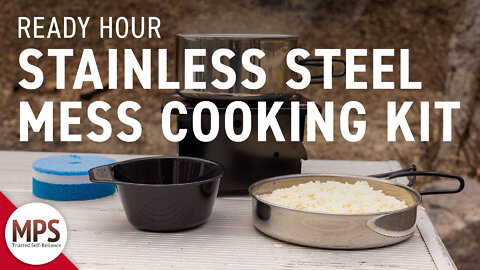 Stainless Steel Mess Cooking Kit by Ready Hour