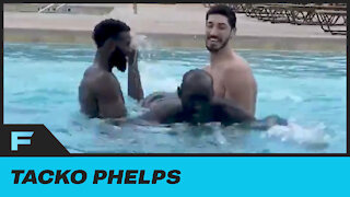 Tacko Fall Learns How To Swim With Lessons From Enes Kanter, Jaylen Brown In NBA Bubble