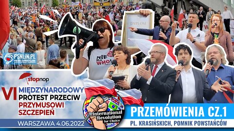 VI Międzynarodowy Protest Przeciw Przymusowi Szczepień - cz.1 - Przemówienia
