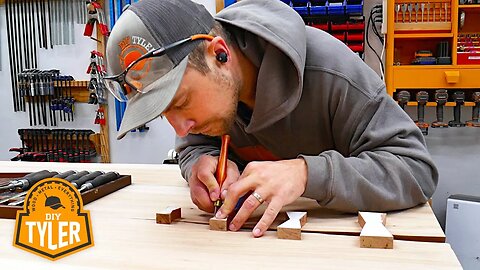 Real Woodworking? Hand Cutting Cherry Bowties into a Massive Hickory Slab Table and Prep for Finish