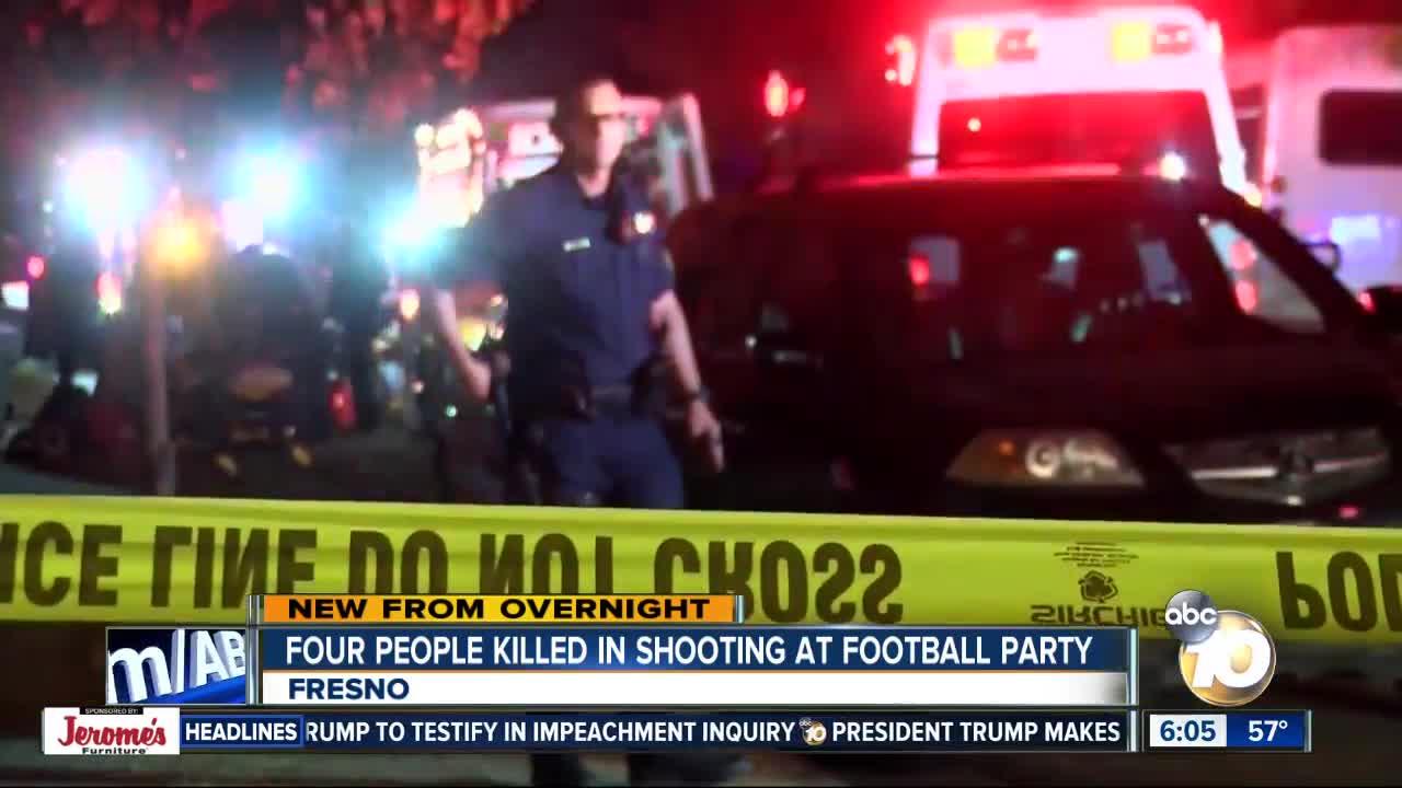 At least 4 dead in shooting at Fresno football watch party