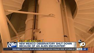 Observatory closed because of alien encounter?