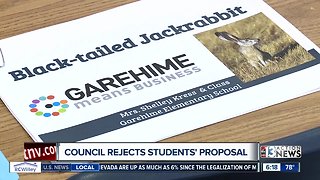 Council rejects students' jackrabbit proposal
