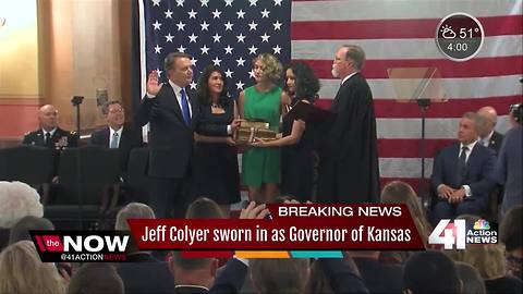 Jeff Colyer sworn in as Governor of Kansas
