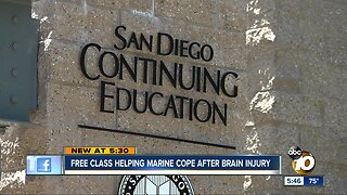 Free class helping San Diego Marine cope after brain injury