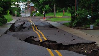 Video of flash flooding in northern Michigan