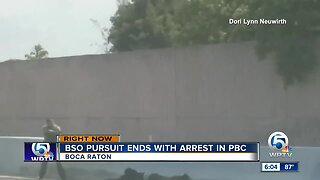 Broward Sheriff's Office pursuit ends with arrest in Palm Beach County