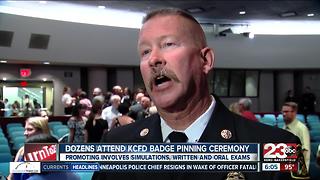 KCFD badge pinning ceremony