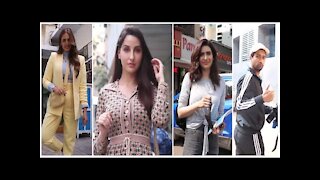 Nora Fatehi, Vicky Kaushal, Karishma Tanna Spotted across the Town | SpotboyE
