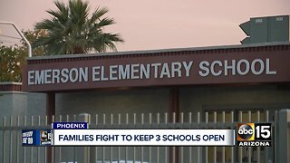 Phoenix families fighting to keep three schools open