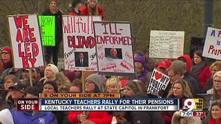 Kentucky teachers rally for their pensions