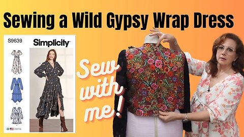 Sewing Simplicity 9639 - My Wild Gypsy Wrap Dress