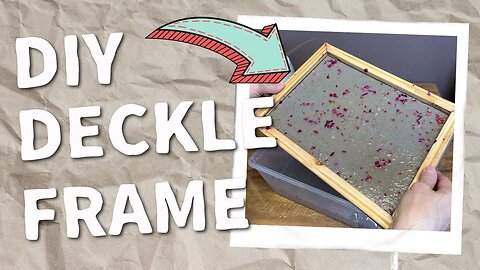 Create Beautiful Homemade Paper from Scrap / Build your own DIY Deckle and Frame