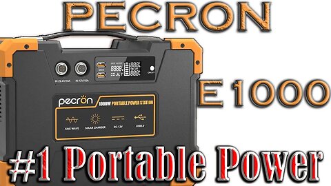 Pecron E1000 Portable Power Station 1000W 1028Wh Solar Generator Review