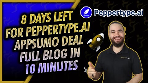 Peppertype.ai Writing Tool App Sumo Limited Time Deal - 8 Days Left ✍ - Josh Pocock