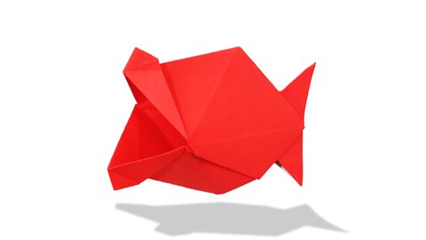 Origami 3d Talking Fish (Wellington F. Oliveira)