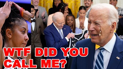 Joe Biden EMBARRASSES himself as WNBA champ Aces visit The White House! His BRAIN BREAKDOWNS again!