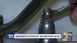 Mesa trailer park residents left without water for days