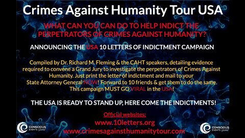 10Letters.org & Crimes Against Humanity Tour USA "Community Outreach Program"