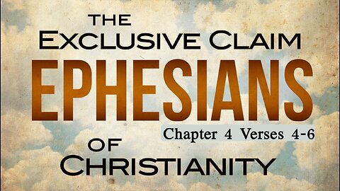 CFC Sunday Sermon - October 22, 2023 - The Exclusive Claim of Christianity