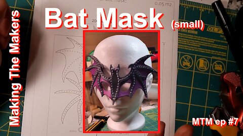 Making the Makers ep.7: Leather Bat Mask by Creative Awl (Small Sized)