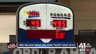 Winning $50 million Mega Millions ticket sold at Kansas City area QuikTrip