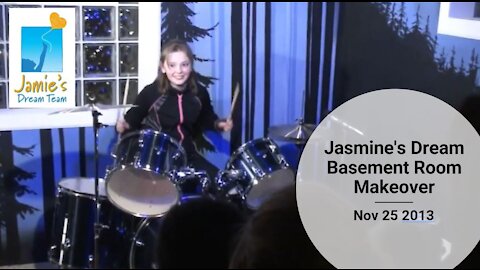 Jasmine's Dream Basement Room Makeover l Jamie's Dream Team l Nov 25 2013