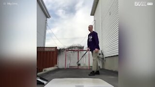 Have you ever seen trick shots of this caliber played with a hockey stick?