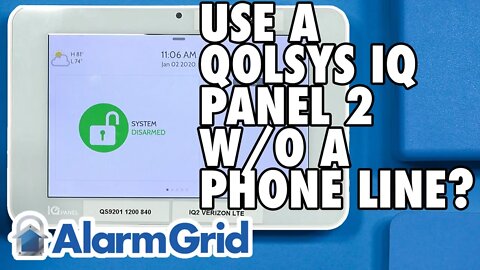 Using a Qolsys IQ Panel 2 Without a Phone Line