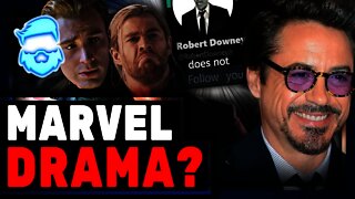 Marvel Panic! Robert Downey Jr Sparks Rumors Of Cast Fallout With Tom Holland & Chris Evans!