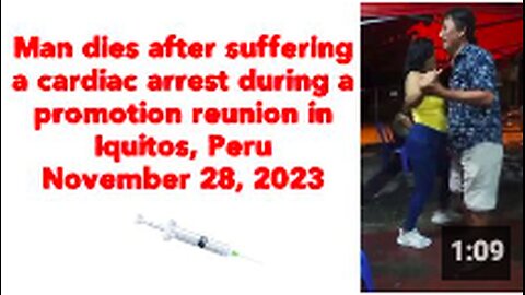 Man dies after suffering a cardiac arrest during a promotion reunion in Iquitos, Peru💉🇵🇪