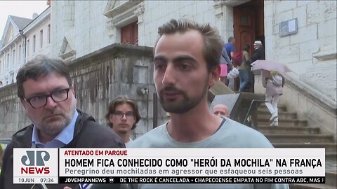 'Herói da mochila' defendeu crianças em ataque a faca em parque na França