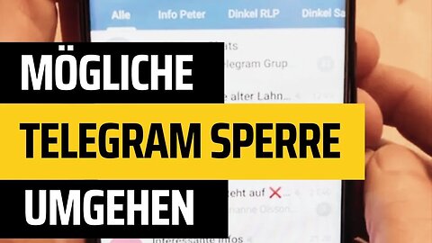 Anleitung: mögliche Sperre von Telegram umgehen