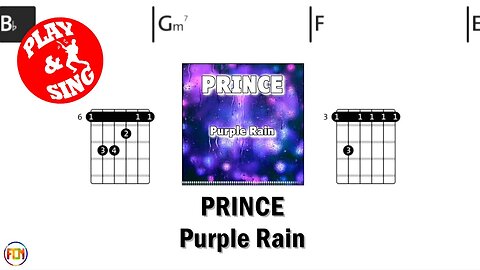 PRINCE Purple Rain FCN GUITAR CHORDS & LYRICS