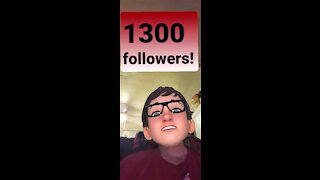 1300 followers