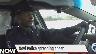 Novi police spreading cheer