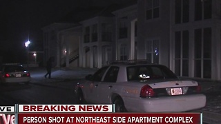 Person shot at northeast side apartment complex