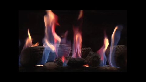 4 Hourse of Fireplace with burning fire and Relaxing music for Relaxation and Home comfort.