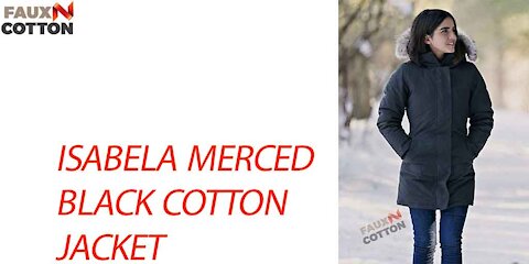 LET IT SNOW | ISABELA MERCED | BLACK COTTON JACKET