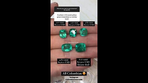 Best good price Emerald Gemstone: all Natural Loose Emeralds Colombia, Zambia, Brazil
