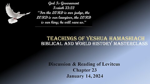 1-14-24 Open Disucssion and Reading of Levitcus Chpater 23