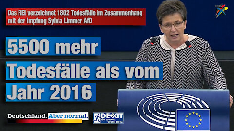 Das RKI verzeichnet 1802 Todesfälle im Zusammenhang mit der Impfung! Sylvia Limmer AfD