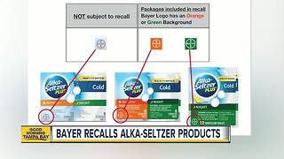 Alka-Seltzer Plus products recalled due to labeling error