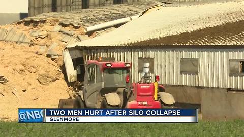 2 hurt when silo collapses at Brown County farm