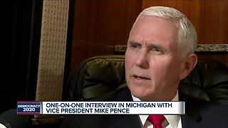 Vice President Pence arrives in Michigan for visit